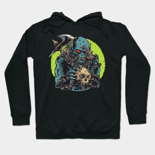 Three eyed Cyclops - Eye See You!: Skull-Splitting Troll Hunting Axe Hoodie